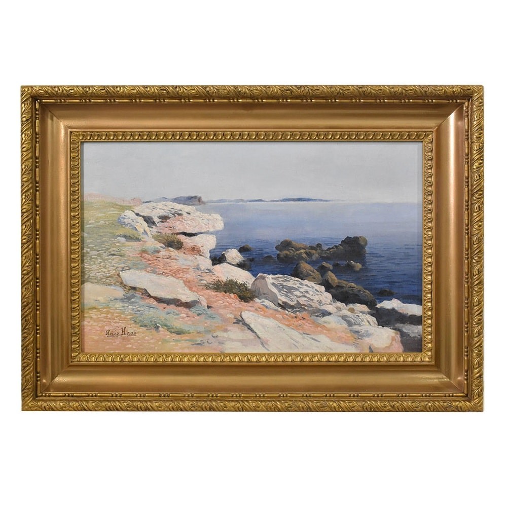 QM524  1 antique seascape painting marine art maritime XX century.jpg